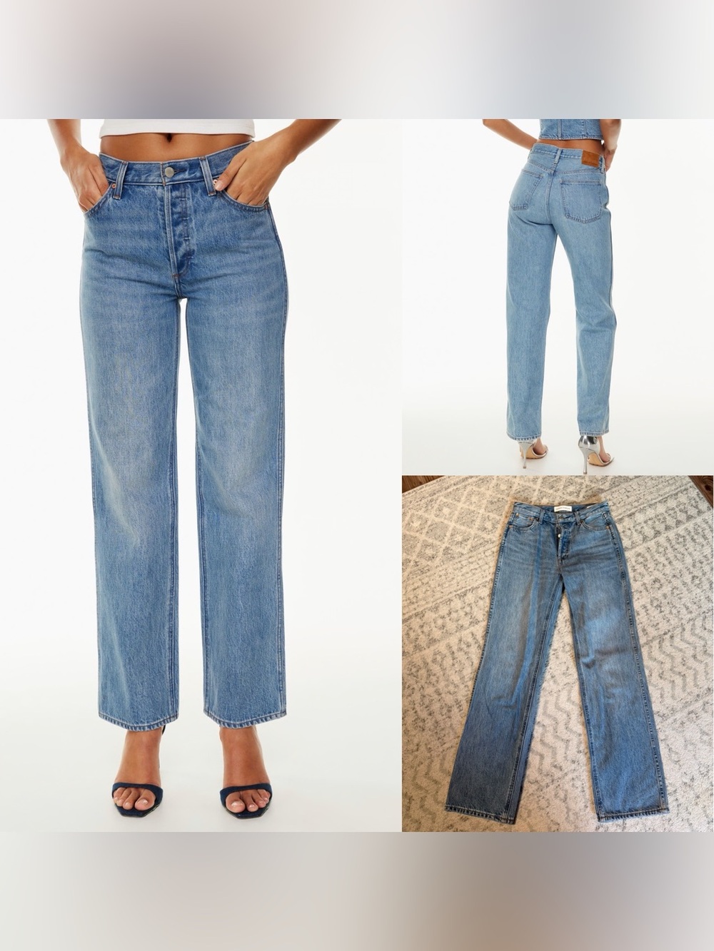 Aritzia Denim Forum The 90s Boy Mid Rise Loose Jeans